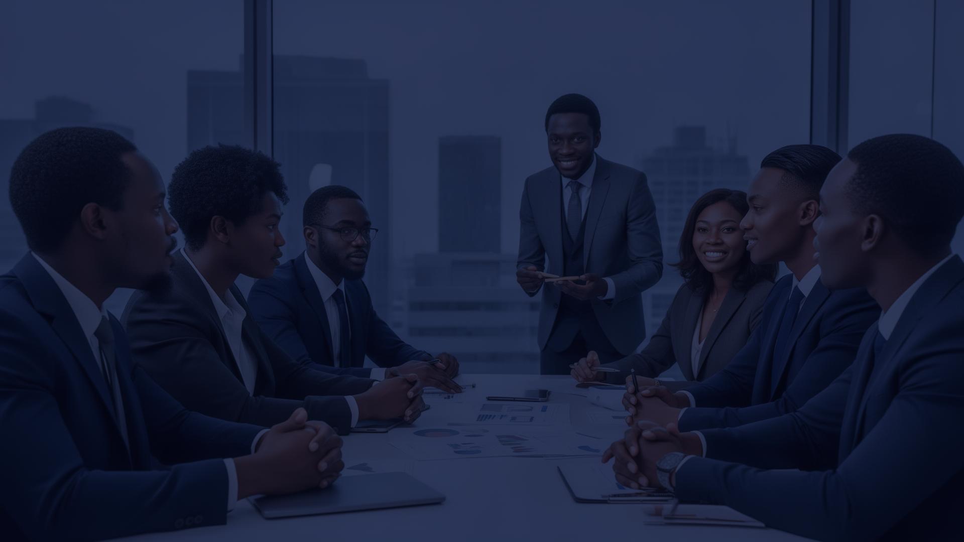 Professional team collaboration